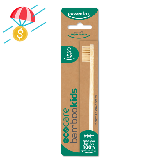 Escova dental Ecocarekids  Bamboo cerdas super macias